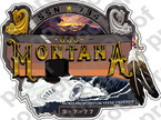STICKER USN US NAVY SSN 794 USS MONTANA