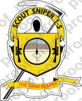 STICKER USMC UNIT   1ST BATTALION 5TH MARINE SCOUT SNIPER   ooo   LISC#20187