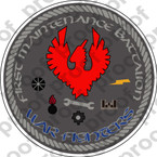 STICKER USMC UNIT   1ST MAINTENANCE BATTALION   ooo   LISC#20187