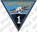 STICKER USN STRATCOMMWING 1