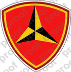 STICKER USMC UNIT   3RD MARINE DIVISION A ooo Lisc#20187