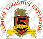 STICKER USMC UNIT   5th Marine Combat Logistics Battalion CLB5 ooo Lisc#20187