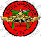 STICKER USMC UNIT   5th RECONNAISSANCE COMPANY ooo Lisc#20187