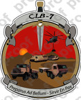 STICKER USMC UNIT   7TH MARINE COMBAT LOGISTICS ooo Lisc#20187