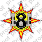 STICKER USMC UNIT   8th Engineer Support Battalion ooo Lisc#20187