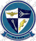 STICKER USN VA 882 ATTACK SQUADRON