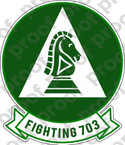STICKER USN VA 703 ATTACK SQUADRON