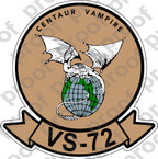 STICKER USN VS 72 CENTAUR VAMPIRE