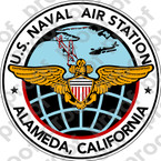 STICKER USN NAS ALANEDA CA