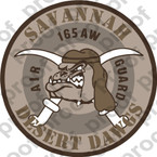 STICKER USAF 165th Airlift Wing C