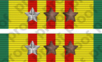 STICKER MILITARY RIBBON VIETNAM 7 STARS