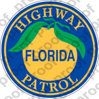 STICKER CIVIL FLORIDA HIGHWAY PATROL A