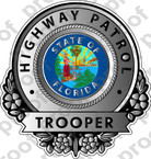 STICKER CIVIL FLORIDA HIGHWAY PATROL B