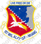 STICKER USAF 157th Military Airlift Group