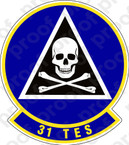 STICKER USAF 31st TEST EVALUATION SQUADRON