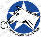 STICKER USAF 500TH BOMB SQUADRON V2