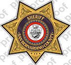 STICKER CIVIL SHERIFF SAN BERNARDINO COUNTY