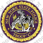 STICKER CIVIL NEW YORK STATE POLICE TROOP C