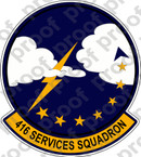 STICKER USAF 416 SERVICES SQUADRON