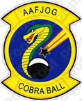 STICKER USAF AAFJOG COBRA BALL