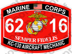 STICKER USMC MOS 6216 KC130 AIRCRAFT MECHANIC   ooo   USMC Lisc 20187