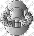 STICKER MILITARY SCUBA BADGE B