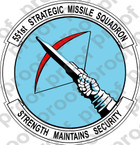 STICKER USAF 551ST STRATEGIC MISSILE SQ