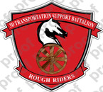 STICKER USMC 3RD TRANSPORTION SUPPORT BATTALION B USMC Lisc 20187