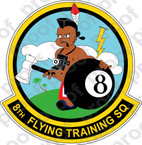 STICKER USAF 8TH FLYING TRAINING SQ D