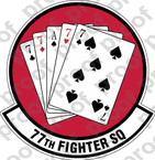 STICKER USAF 77TH FIGHTER SQUADRON B