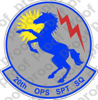 STICKER USAF 20TH OPERATIONS SUPPORT SQ B