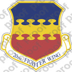 STICKER USAF 20TH FIGHTER WING B