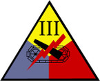 STICKERS US ARMY UNIT 3rd Armored Corps