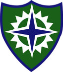 STICKERS US ARMY UNIT 16TH CORPS SHIELD