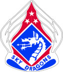 STICKERS US ARMY 18TH Airborne Sky Dragons
