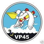 STICKER USN VP 45 PATROL SQUADRON