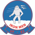 STICKER USN VF 82 FIGHTER SQUADRON IRONMEN