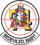 STICKER USN VF 74 FIGHTER SQUADRON BEDEVILED