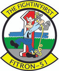 STICKER USN VF 51 FIGHTER SQUADRON  FITRON