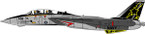 STICKER USN VF 33 F14 TOMCAT