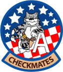 STICKER USN VF 211 FIGHTER SQUADRON CHECKMATE A