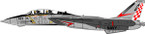 STICKER USN VF 211 F14 TOMCAT