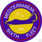 STICKER USN VF 144 FIGHTER SQUADRON