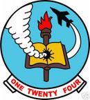 STICKER USN VF 124 FIGHTER SQUADRON