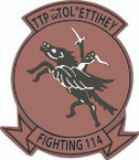 STICKER USN VF 114 FIGHTER SQUADRON