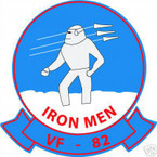 STICKER USN VF  82 FIGHTER SQUADRON IRONMEN