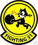 STICKER USN VF  31 FIGHTER SQUADRON FIGHTING
