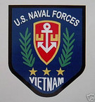 STICKER USN VET VIETNAM U S NAVAL FORCES VETERAN COLOR