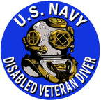 STICKER USN VET U.S. NAVY DISABLED DIVER