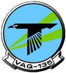 STICKER USN VAQ 135 ATTACK SQUADRON B